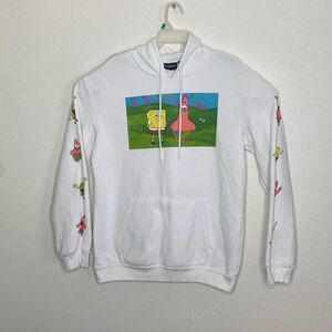 Nickelodeon SpongeBob White Hoodie Size L